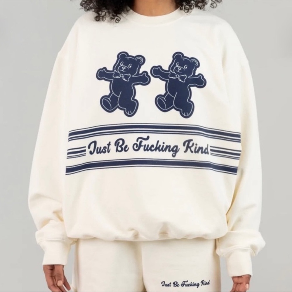 Mayfair “Just Be F***ing Kind” Teddy Bear Sweatshirt and Sweatpants SET